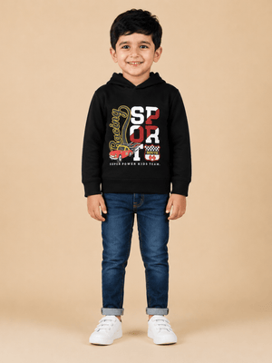 Racing Sport Hooded Sweatshirt - 0-6 Months Kids Winter Hoodies