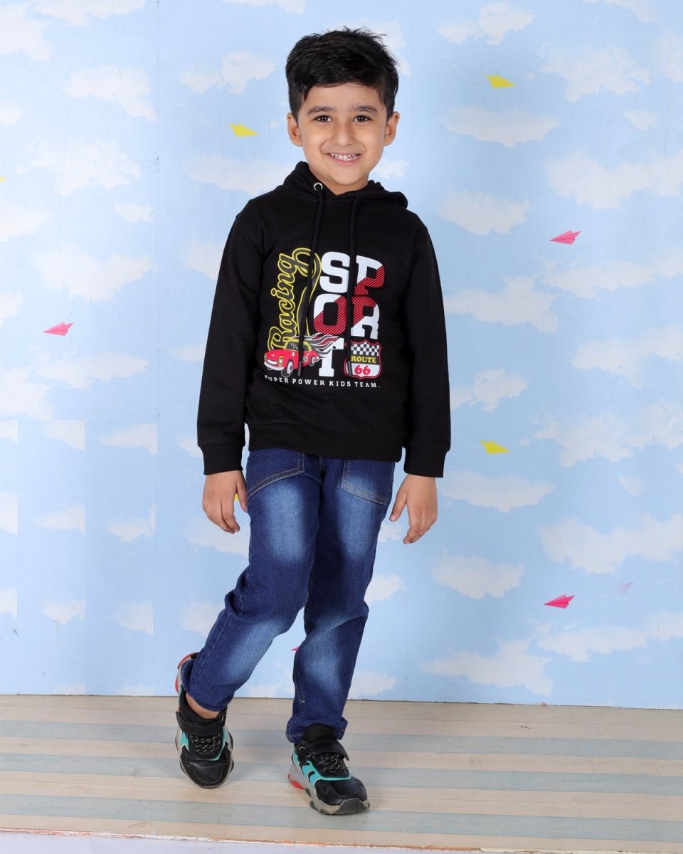 Racing Sport Hooded Sweatshirt - KWW-AN-BWZH-0-6