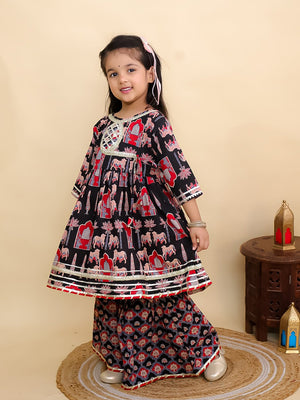 Ragini Mudra Anarkali Kurta Sharara Set - KES - SC - RGMDG - 0 - 6