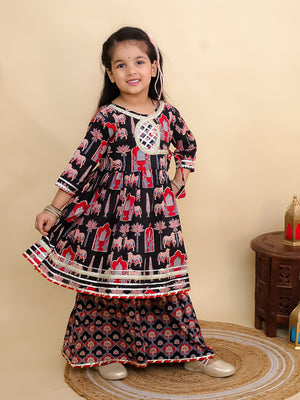 Ragini Mudra Anarkali Kurta Sharara Set - KES - SC - RGMDG - 0 - 6