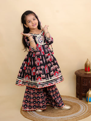 Ragini Mudra Anarkali Kurta Sharara Set - KES - SC - RGMDG - 0 - 6