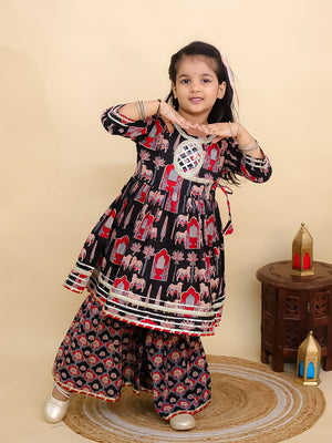 Ragini Mudra Anarkali Kurta Sharara Set - KES - SC - RGMDG - 0 - 6