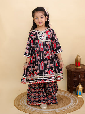 Ragini Mudra Anarkali Kurta Sharara Set - KES - SC - RGMDG - 0 - 6