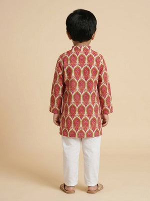 Rang Bagh Boys Kurta Pajama Set - 0-6 Months Boys Ethnic Set