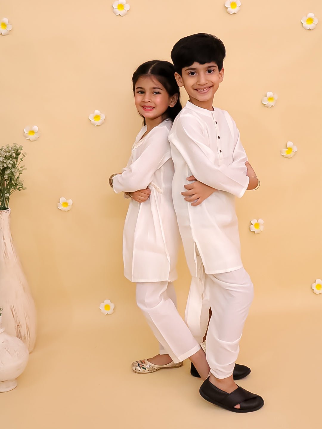 Rang De Sibling Ethnic Set - Twinning Combo