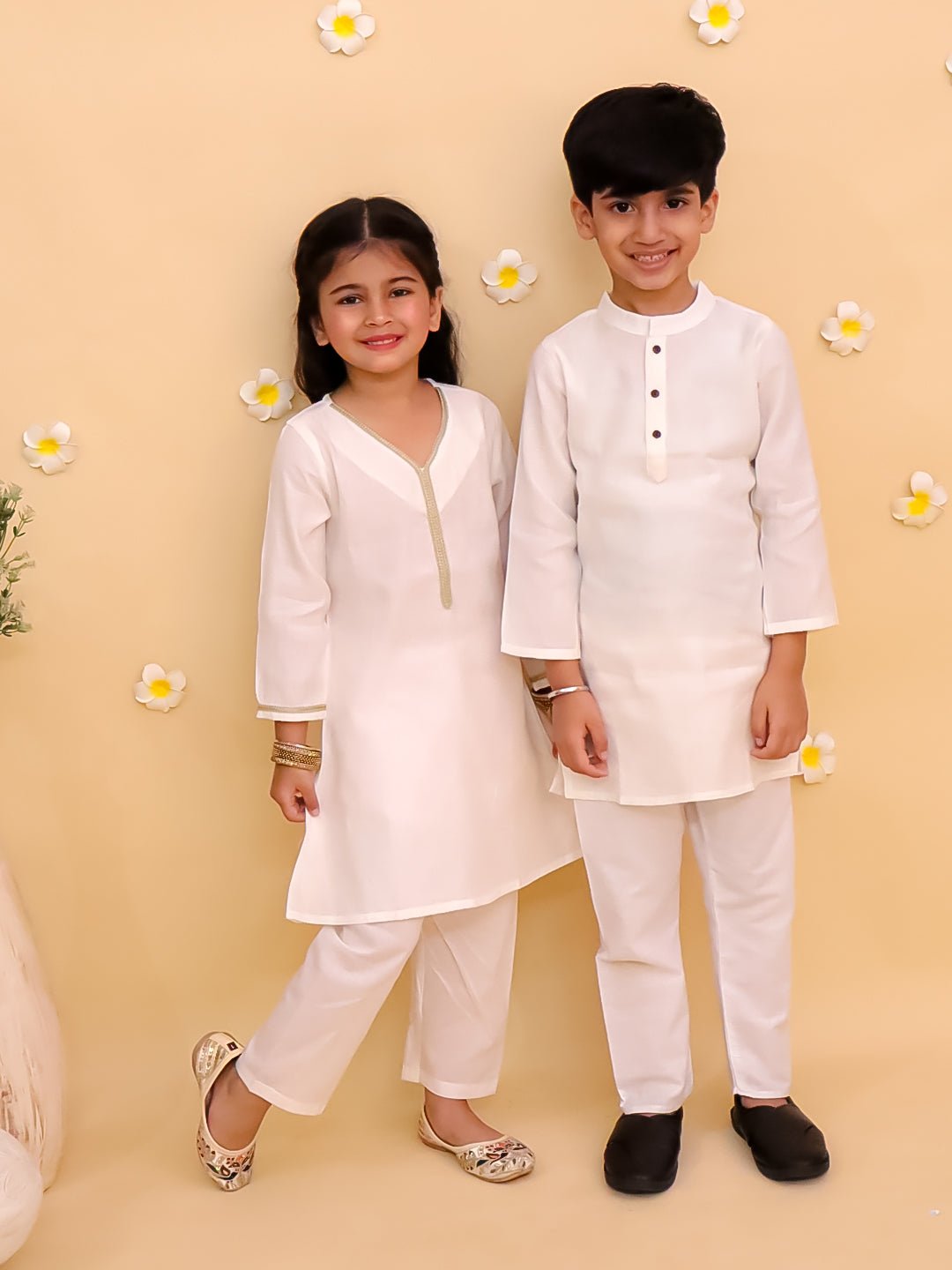 Rang De Sibling Ethnic Set - Twinning Combo