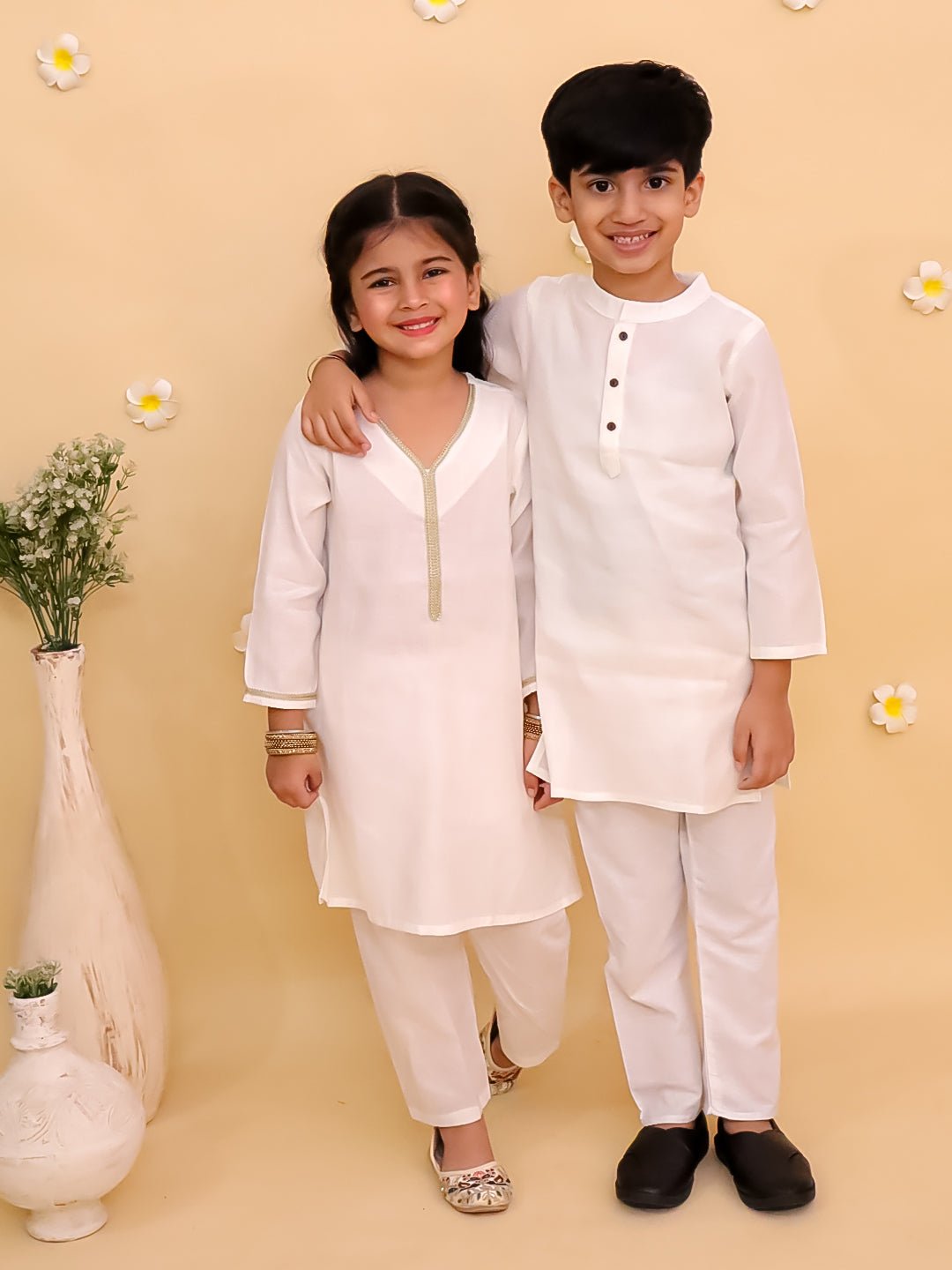 Rang De Sibling Ethnic Set - Twinning Combo