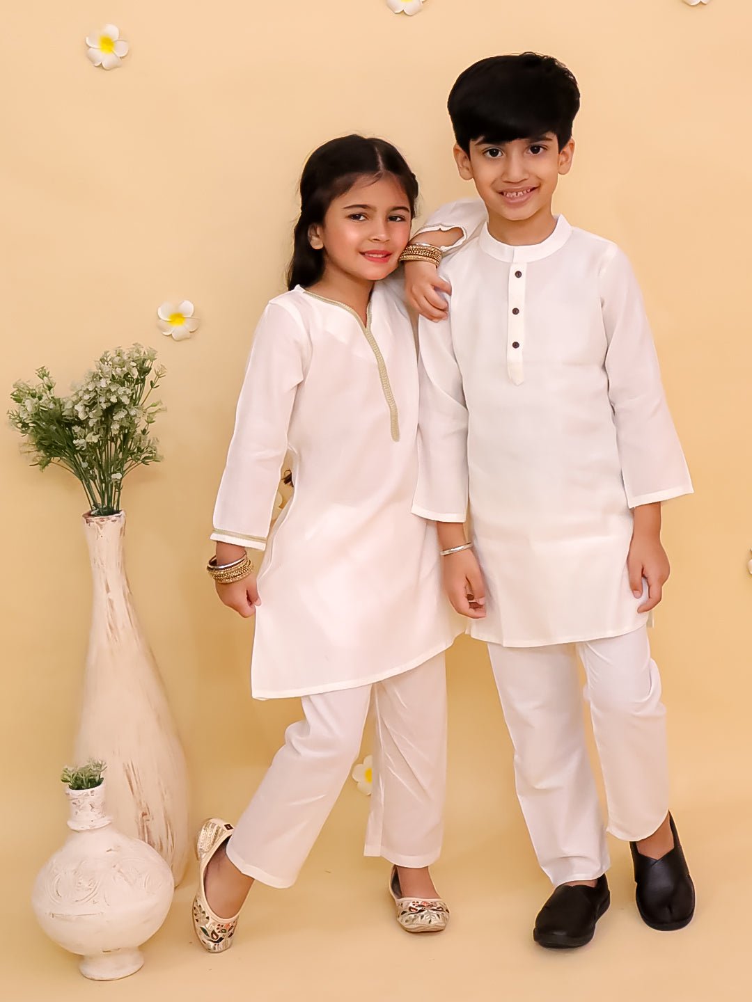 Rang De Sibling Ethnic Set - Twinning Combo