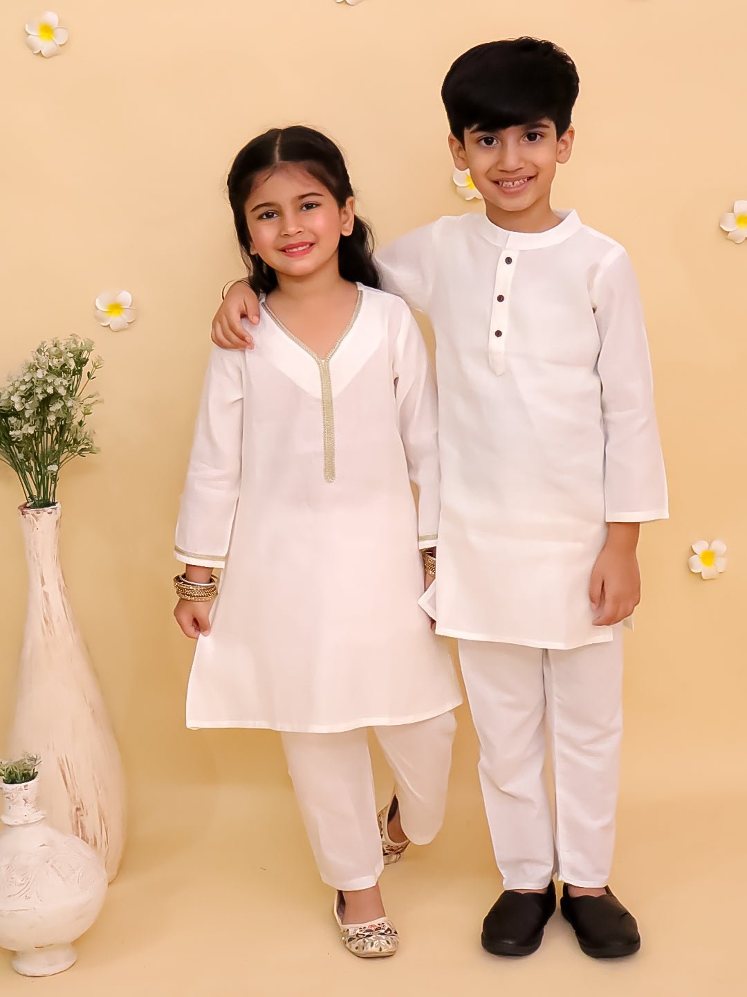 Rang De Sibling Ethnic Set - Twinning Combo