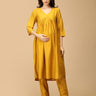 Rang - e - Kesar Maternity And Nursing Silk Kurta Set - MEW - SK - RGKR - S
