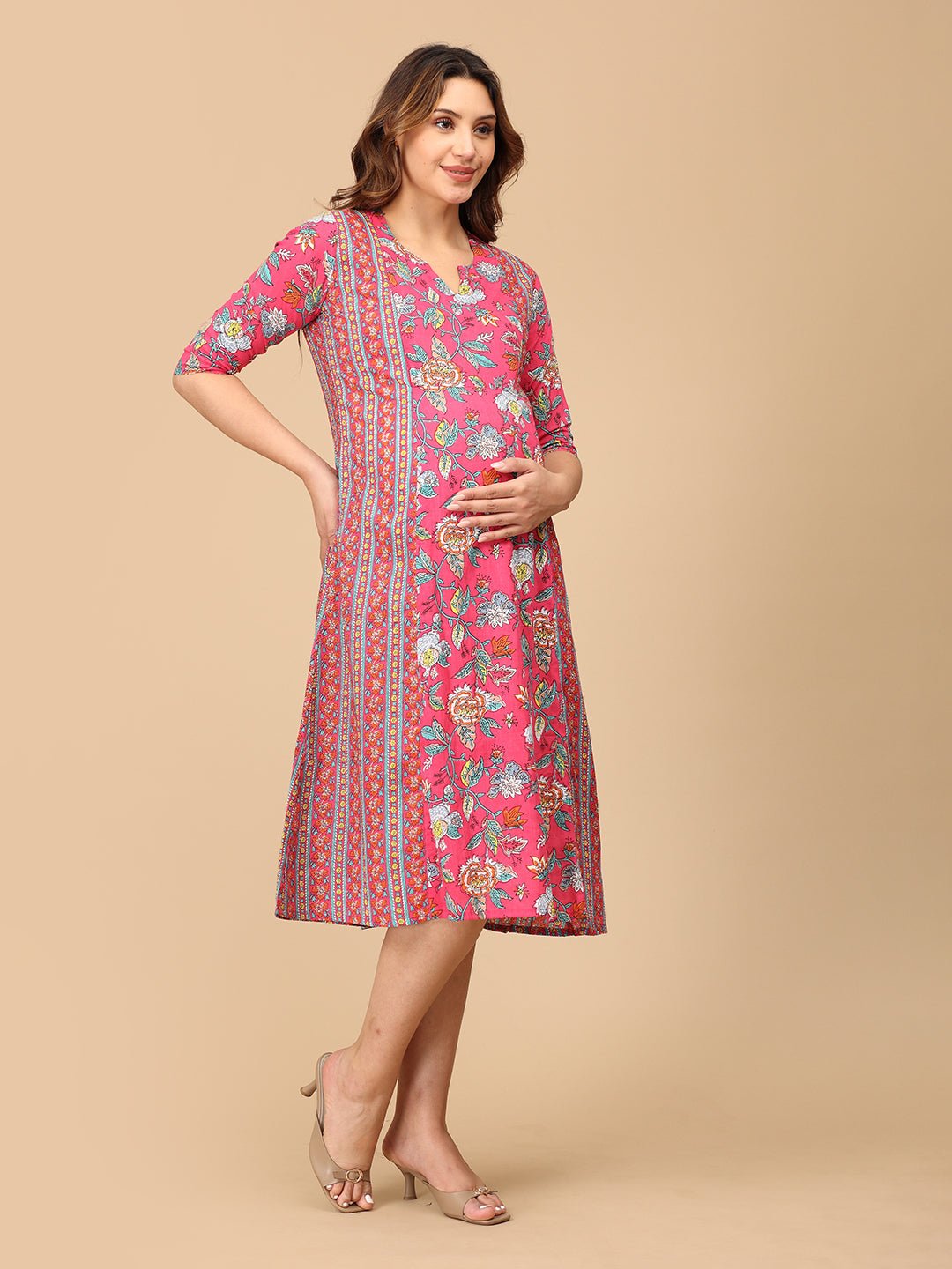Rang Mahal Maternity and Nursing Kurti Dress - MEW - SF - RNGMH - S