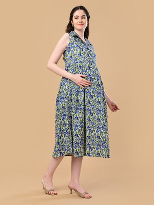 Rangriti Maternity and Nursing Dress - S Maternity Casual Dress