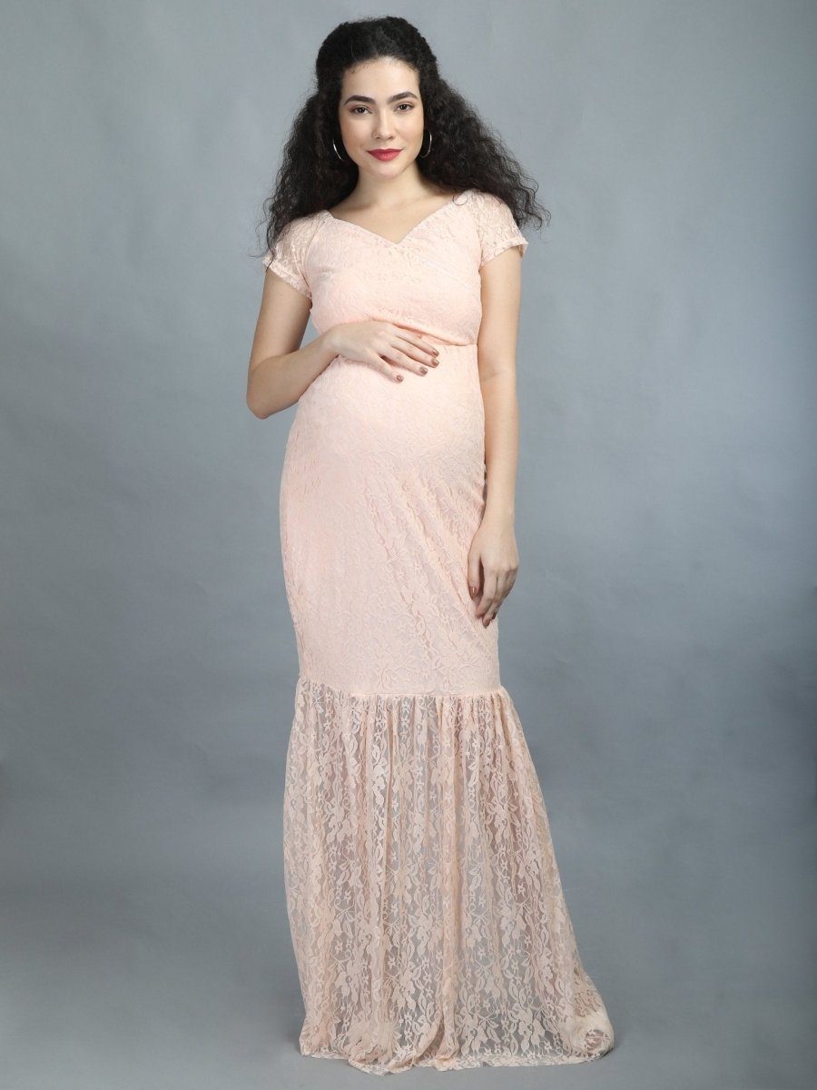 Raspberry Glow Maternity Dress - DRS-RSP-S