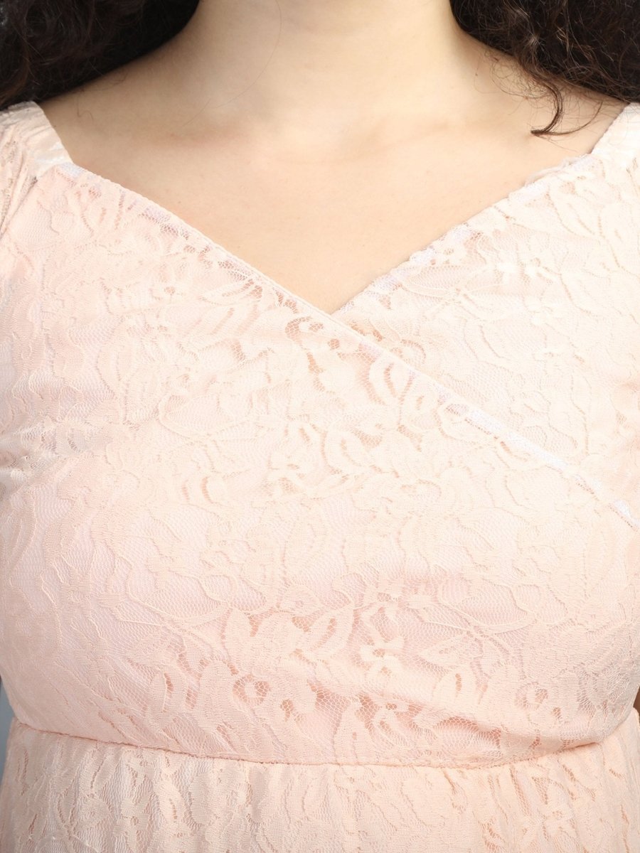 Raspberry Glow Maternity Dress - DRS-RSP-S