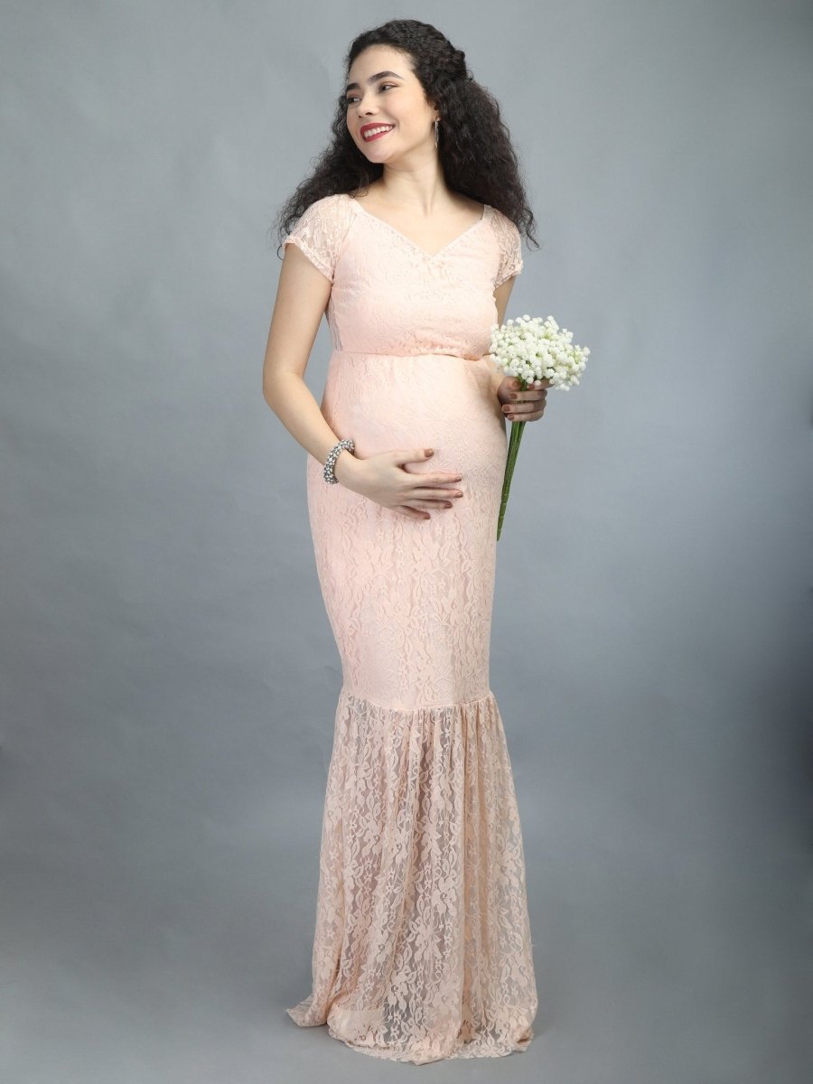 Raspberry Glow Maternity Dress - DRS-RSP-S
