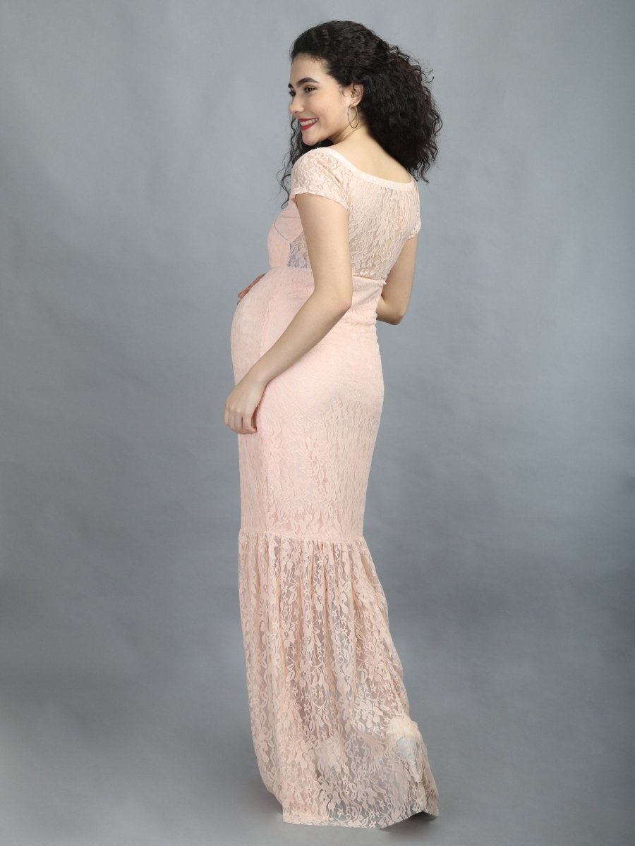 Raspberry Glow Maternity Dress - DRS-RSP-S