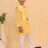 Ray of Style Boys Floral Print Jacket And Kurta Pajama Set - KES - SC - RYOSBY - 0 - 6