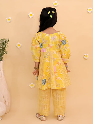 Ray of Style Girls Floral Print Anarkali Kurta Set - KES - SC - RYOSGR - 0 - 6