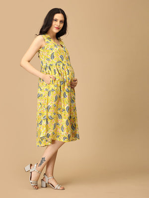 Ray of Style Maternity and Nursing Dress - DRS - SK - RYOST - S
