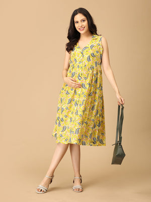 Ray of Style Maternity and Nursing Dress - DRS - SK - RYOST - S