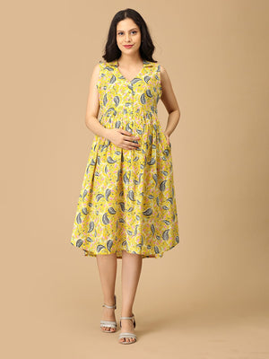 Ray of Style Maternity and Nursing Dress - DRS - SK - RYOST - S