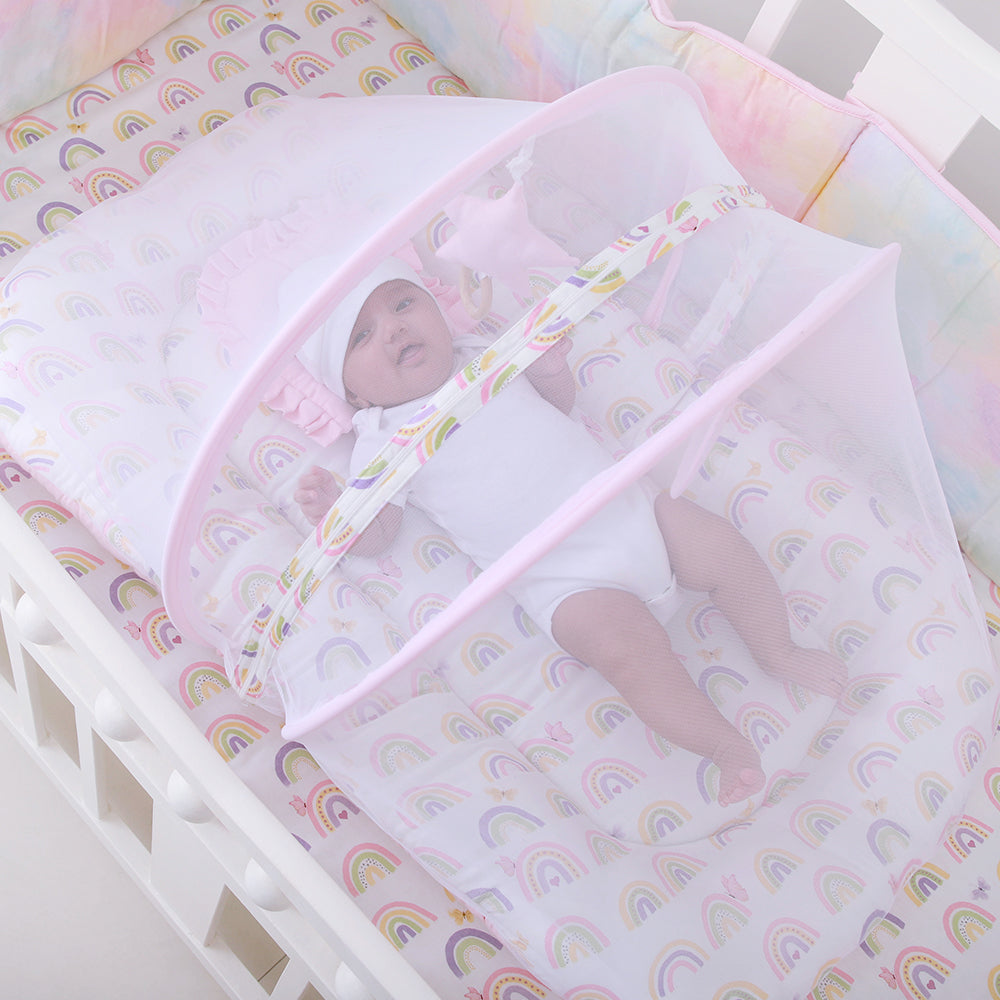 Fancy Fluff Organic Mosquito Net Set - Cuddle Bear