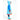 Red Blue elephant theme Long Style Raincoat for Kids - M - 4 - 5 Years Monsoon Wear