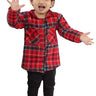 Red Check Flannel Christmas Jacket and Black pants Set - WNCL-JP-RDCK-0-6