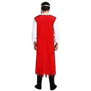 Red Coat Pirate Adult Halloween Costume Fancy Dress Up - M Halloween