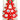 Red DIY Wooden Christmas Tree with LED Light, Christmas Table Décor - Little Surprise BoxRed DIY Wooden Christmas Tree with LED Light, Christmas Table Décor