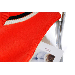Red Donald V Neck Winter Warmer Cardigan & Sweater for toddlers & Kids - Little Surprise BoxRed Donald V Neck Winter Warmer Cardigan & Sweater for toddlers & Kids