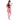 Red dress Pirate Adult Halloween Costume Fancy Dress Up - M Halloween
