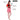 Red dress Pirate Adult Halloween Costume Fancy Dress Up - M Halloween