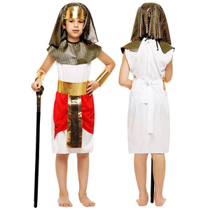 Red Egyptian Boy, Kids Halloween Costume Dress Up for Boys - 7 - 9 Years Halloween