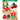Red & Green Christmas Ankle Length Socks For Kids - Set Of 5 Pcs - 2 - 4 Years Christmas
