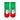 Red & Green Christmas Ankle Length Socks For Kids - Set Of 5 Pcs - 2 - 4 Years Christmas