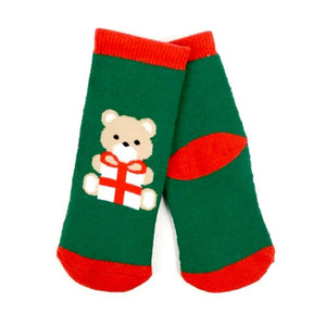 Red Green White Themed Christmas Ankle Socks Set Of 5 Pcs - 2 - 4 Years Christmas