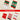Red Green White Themed Christmas Ankle Socks Set Of 5 Pcs - 2 - 4 Years Christmas
