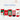 Red Green White Themed Christmas Ankle Socks Set Of 5 Pcs - 2 - 4 Years Christmas
