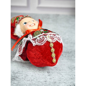 Red Naughty Ball Elf christmas Tree ornament - XMAS TREE ORNAMENTS