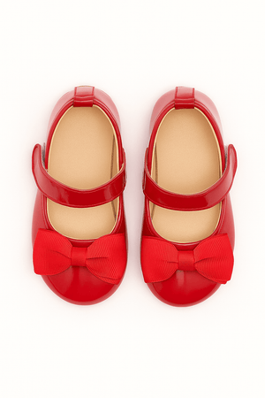 Red Pretty Little Bow Prewalker - BD - GP - MJ - RED - BOW - SN1 - 1