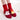 Red Santa & Bell Christmas Themed Ankle Length Socks For Kids - 0 - 6 Months Christmas