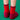 Red Santa & Bell Christmas Themed Ankle Length Socks For Kids - 0 - 6 Months Christmas