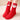 Red Santa & Mittens Christmas Themed Ankle Length Socks For Kids - 2 - 4 Years Christmas
