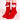 Red Santa & Mittens Christmas Themed Ankle Length Socks For Kids - 2 - 4 Years Christmas