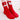 Red Santa & Mittens Christmas Themed Ankle Length Socks For Kids - 2 - 4 Years Christmas