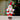 Red Sequin Coat Skiing Santa - Christmas Table Décor & Ornament - Christmas