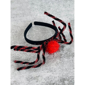 Red Spider themed Long Tentacles Headband Unique Halloween Party Hair Accessory - Little Surprise BoxRed Spider themed Long Tentacles Headband Unique Halloween Party Hair Accessory