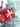 Red & White Swirl artificial Bushy Christmas Wreath for wall, Door and Tree Christmas Décor, 18 inches - Christmas
