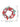 Red & White Swirl artificial Bushy Christmas Wreath for wall, Door and Tree Christmas Décor, 18 inches - Christmas